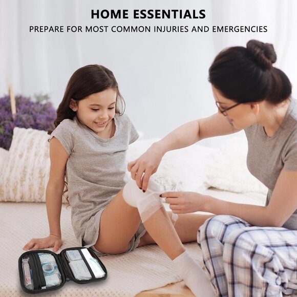 Mini - 120 Piece Small Waterproof Hard Shell Medical Kit for Car, Home, Office, - Picture 6 of 9